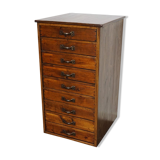 Vintage apothecary furniture in pine, France, 1930s
