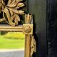 Louis XVI carved and gilded wood mirror, late 18th century