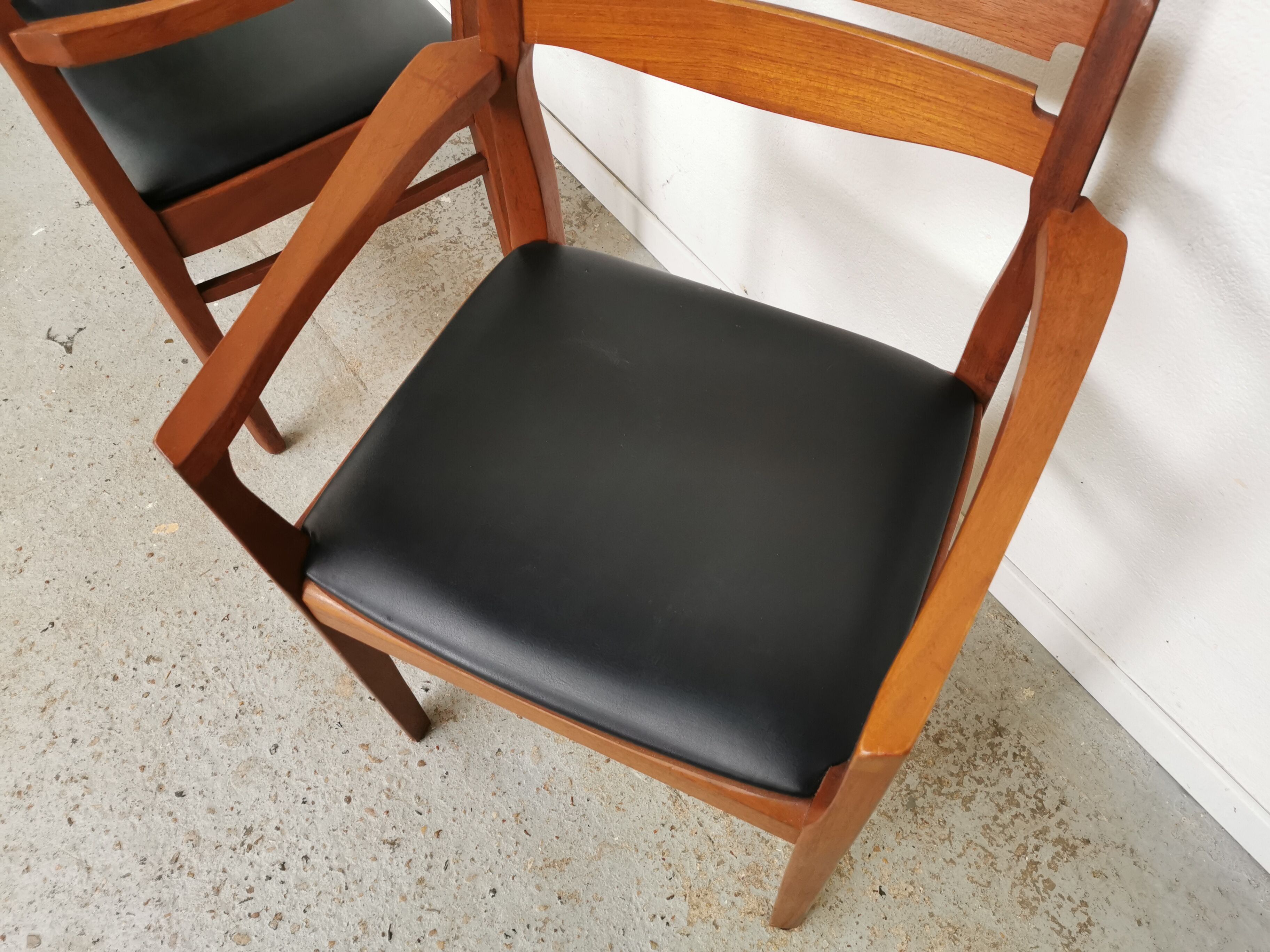 Set de 4 chaises scandinaves vintage teck