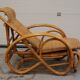 Chaise longue en rotin