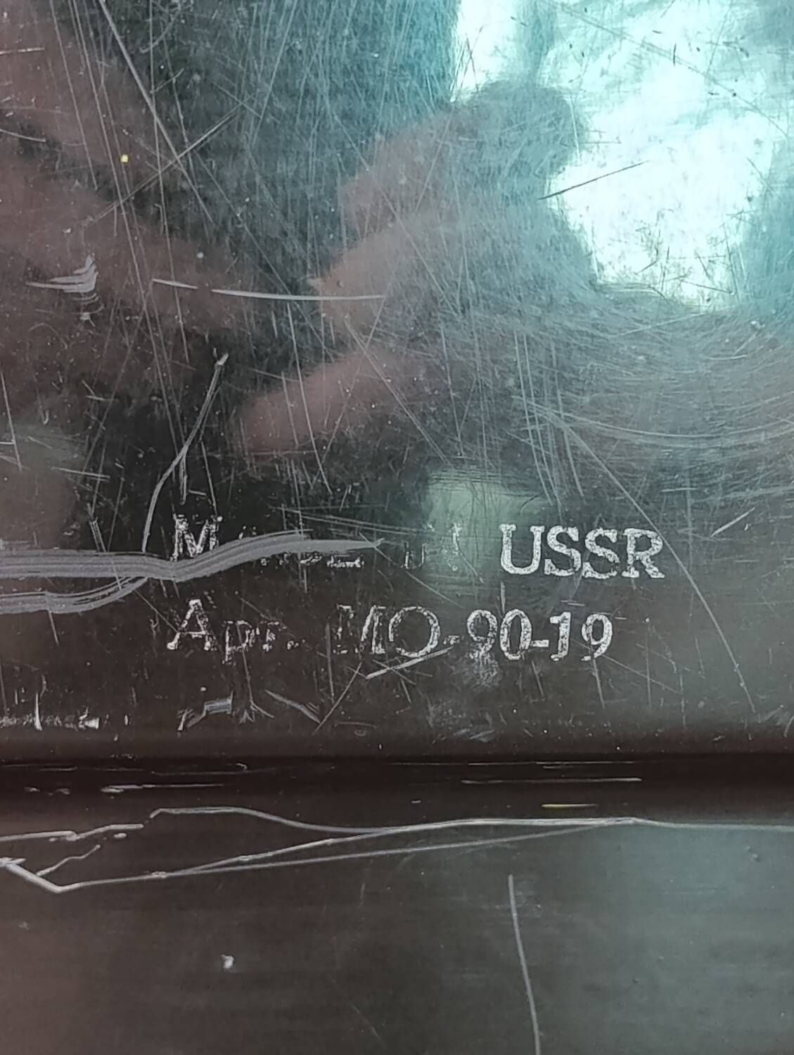 Large Vintage USSR Tray - Painted Flowers