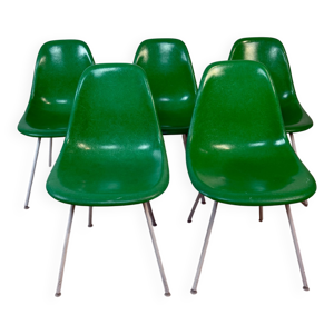 Lot de 5 chaises Eames - fibre
