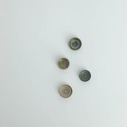 Set of 4 Scandinavian collection bowls in brown and green stoneware, mid-20th century.