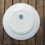 Old Iron Earth Dessert Plate HB Choisy Le Roi