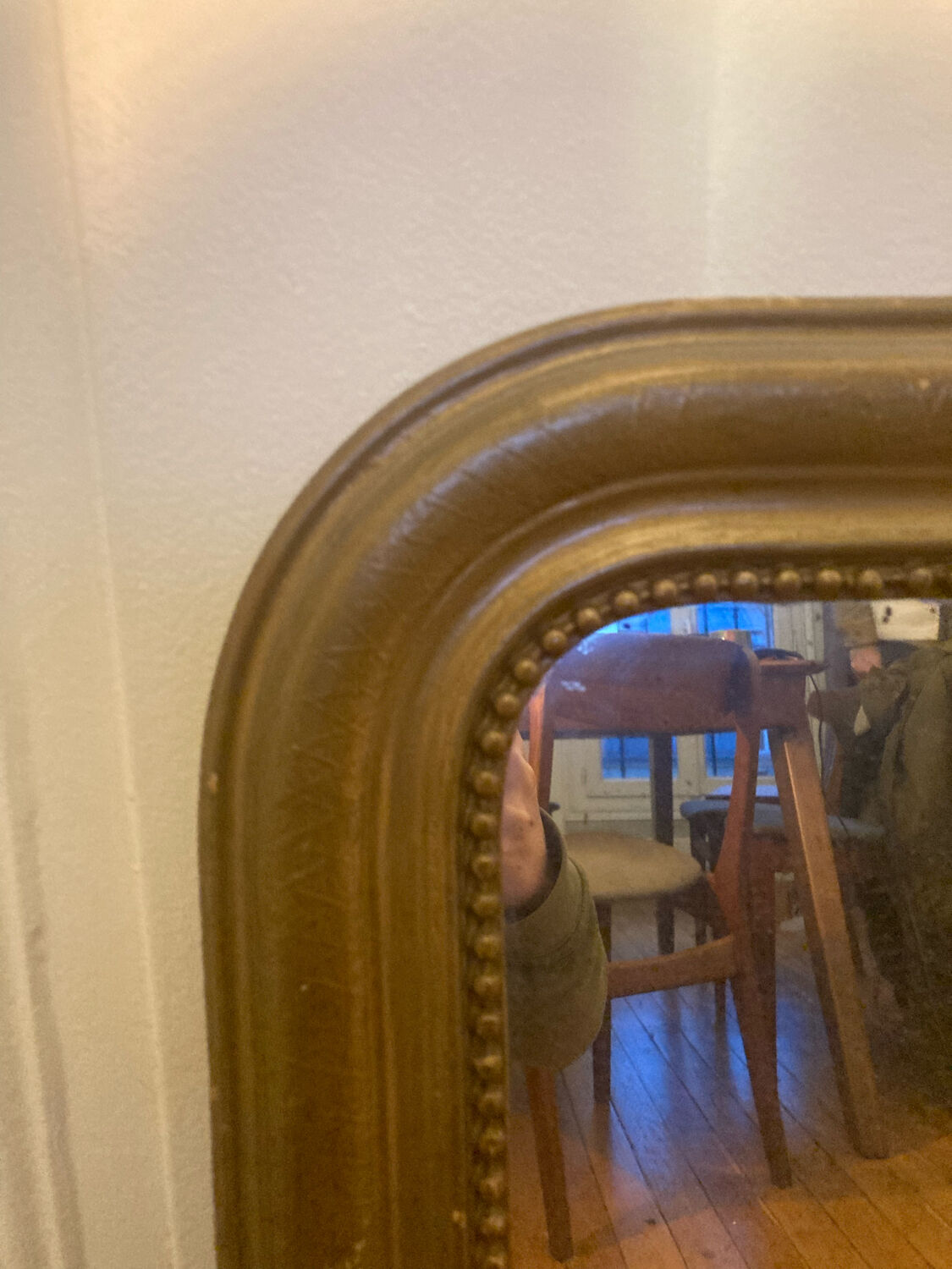 Golden mirror 54x70cm