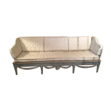 Swedish gustavian sofa original color gustavian blue