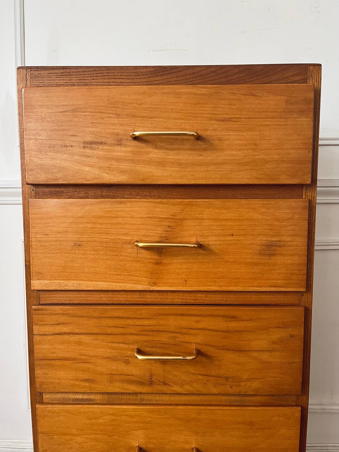 Chiffonnier en bois pieds compas