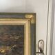 Old Oil Painting Canvas Landscape Peasant Work Provence