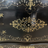 Cave a liqueur complète Napoléon III Marqueterie boulle Coffret ancien