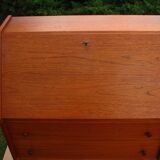 Secretaire with a key from the 1960s / 70s, Denmark, teak wood