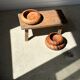 Bowl or monoxyl teak cut d:25.5