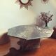 Vintage marble coffee table Rochebobois 70s