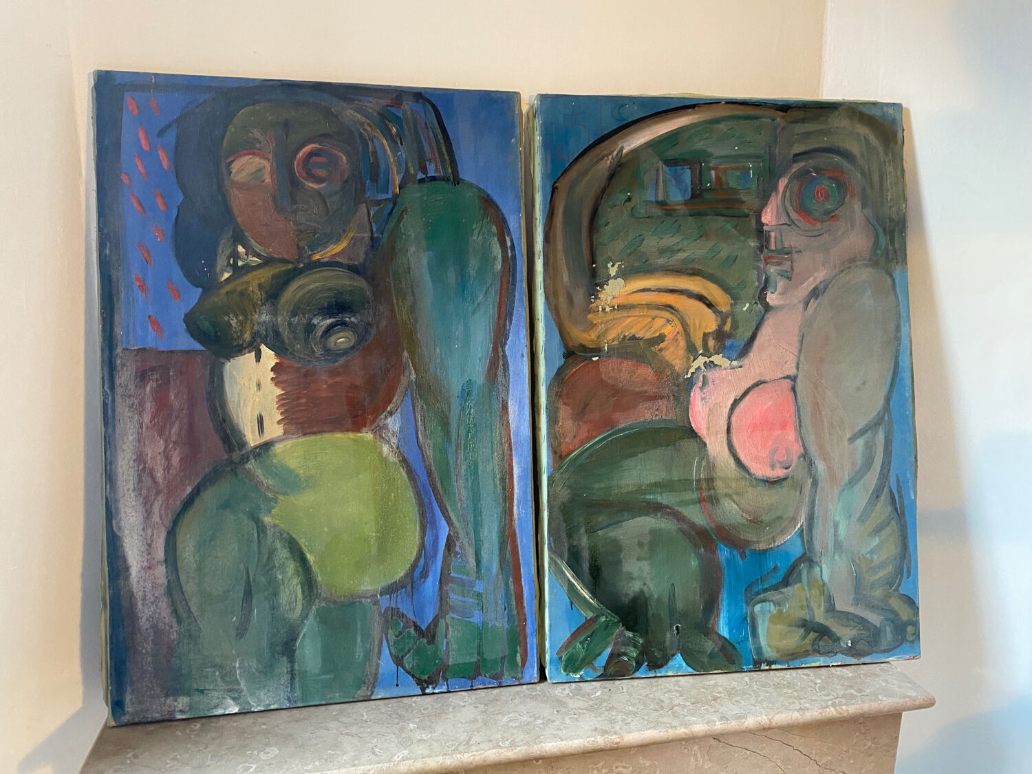 Modern portraits signed Boudon