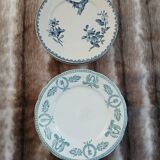 8 antique dessert plates in ironstone
