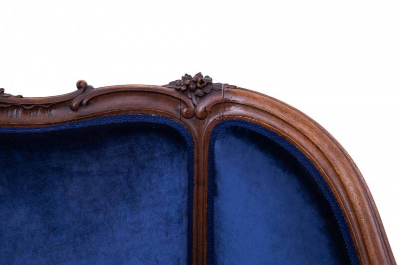 Antique sofa, France, circa 1880. After renovation.
