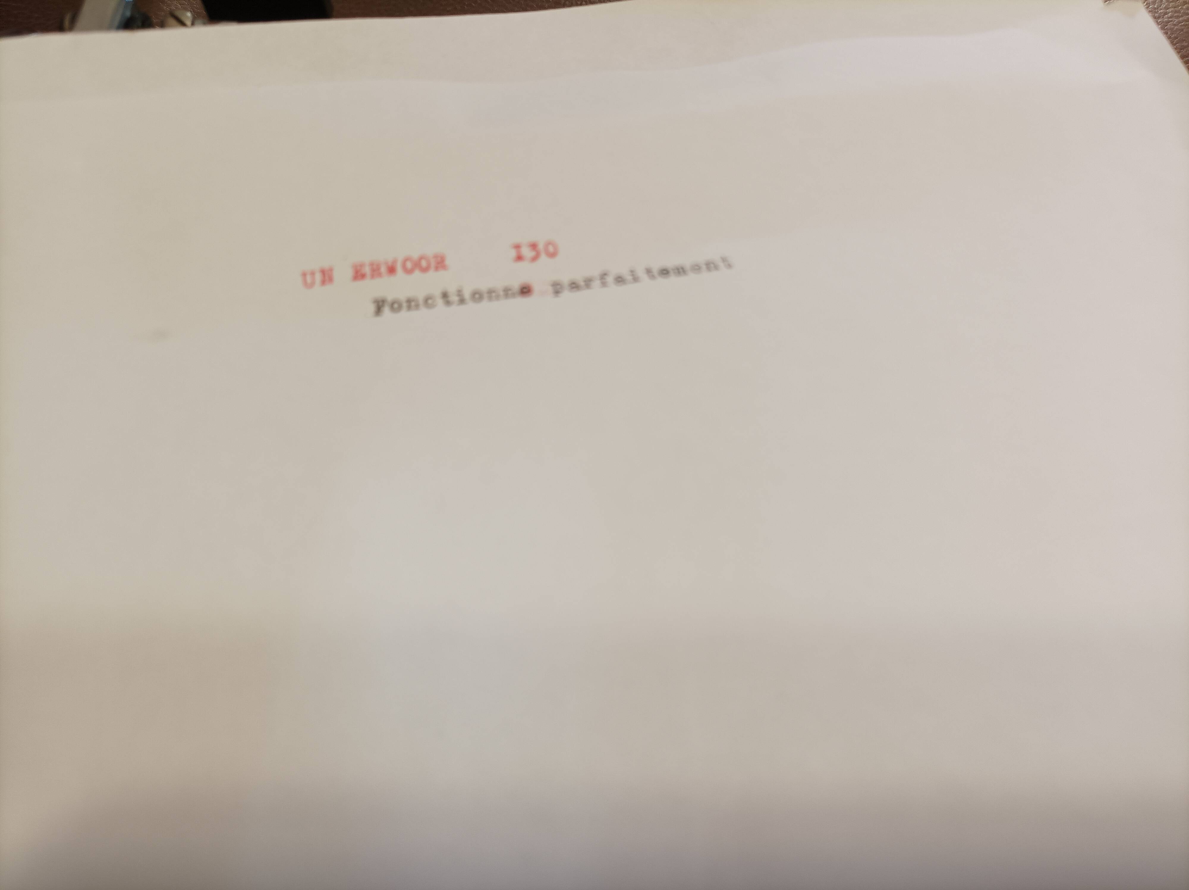 Underwood 130 orange typewriter