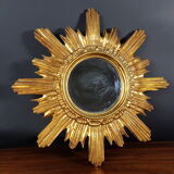 MIroir sun gilded wood and resin 60/70