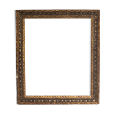 Old frame with black and gold moldings