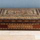 BOX XIXth in wood marquetry and mother-of-pearl