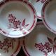 Lot 12 hollow plates Badonviller porcelain