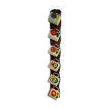 Series of six mugs