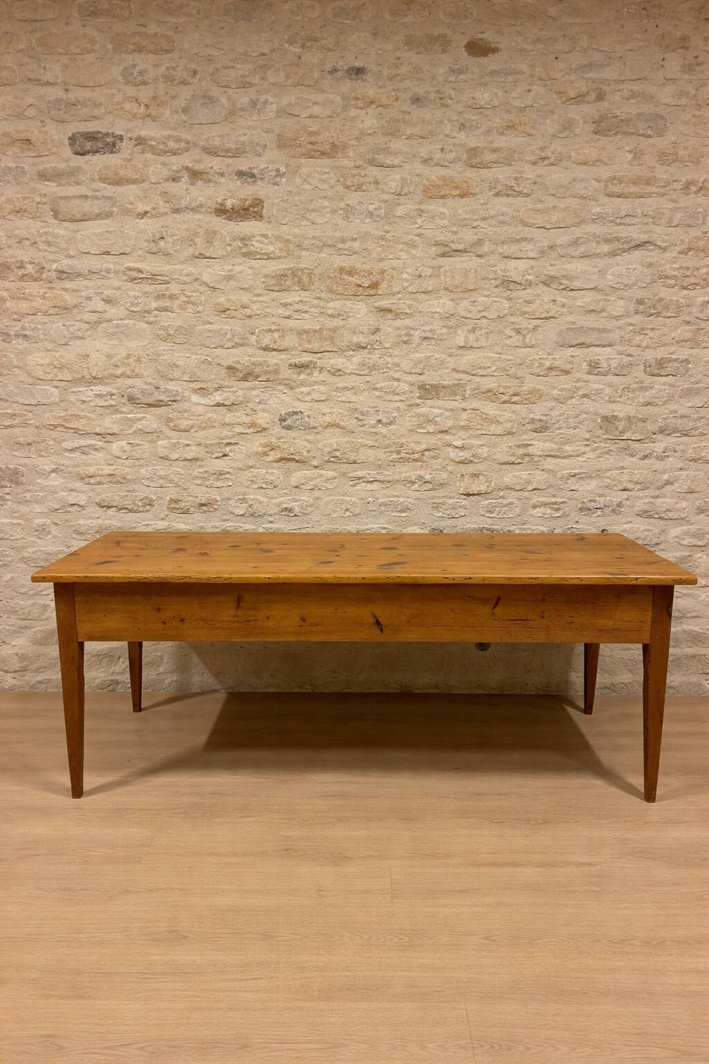 Antique solid wood table – chic country farmhouse style