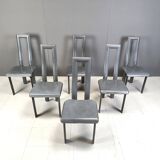 Italian Model Regia Dining Chairs by Antonello Mosca for Ycami, 1980s, Set of 6