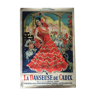 Affiche cinéma "La Danseuse de Cadix" Gitane 120x160cm 1952