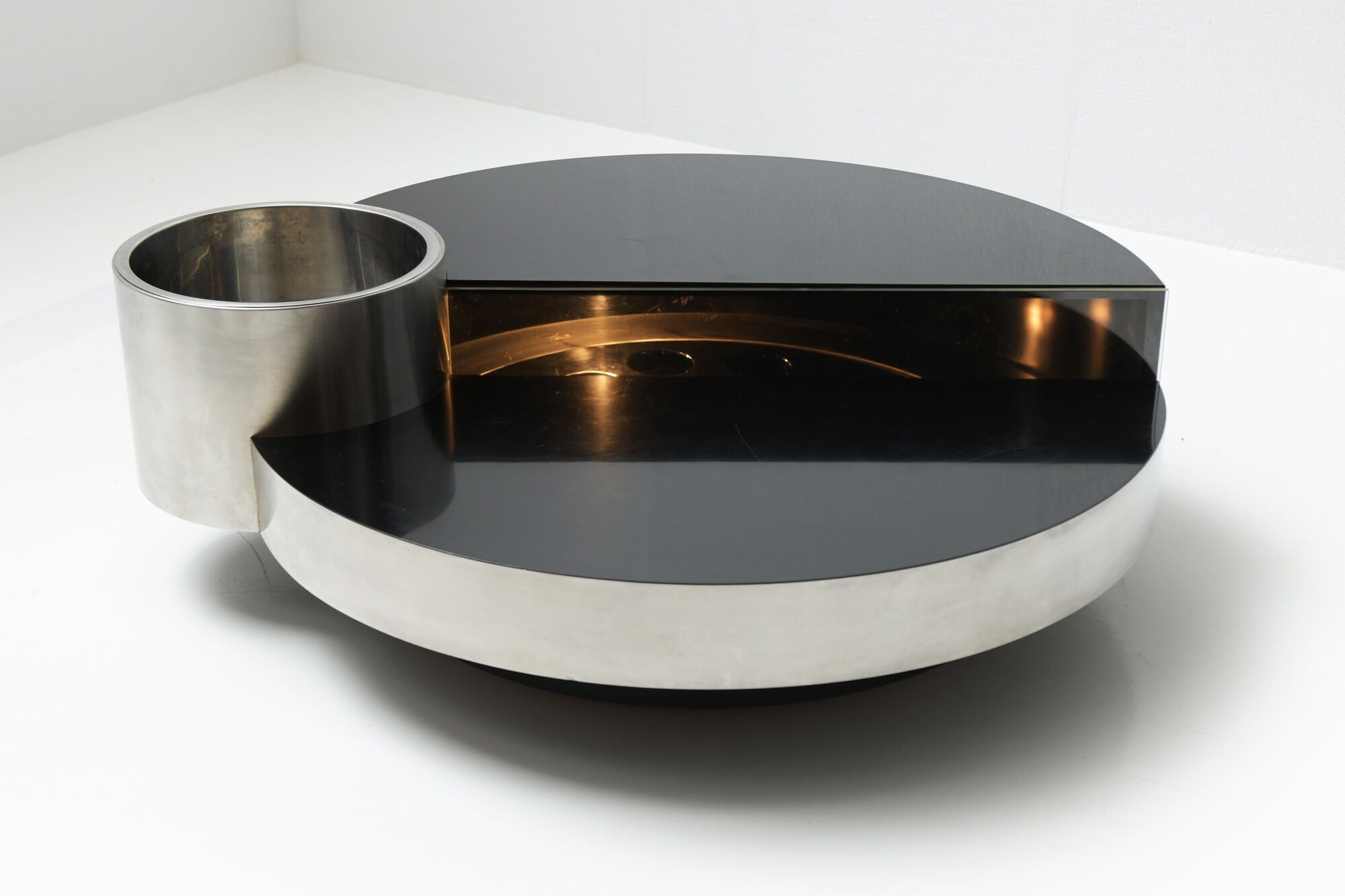 Harry’s bar rotating coffee table by Massimo Papiri for Mario Sabot Italy 1970s