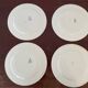 4 Clairefontaine ironstone flat plates, Cyclamens model