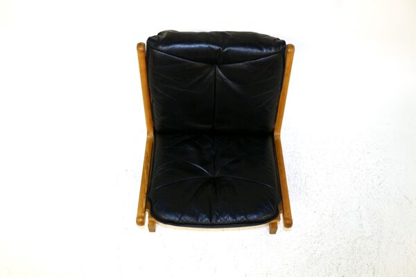 fauteuil En Chêne Et En Cuir Cado