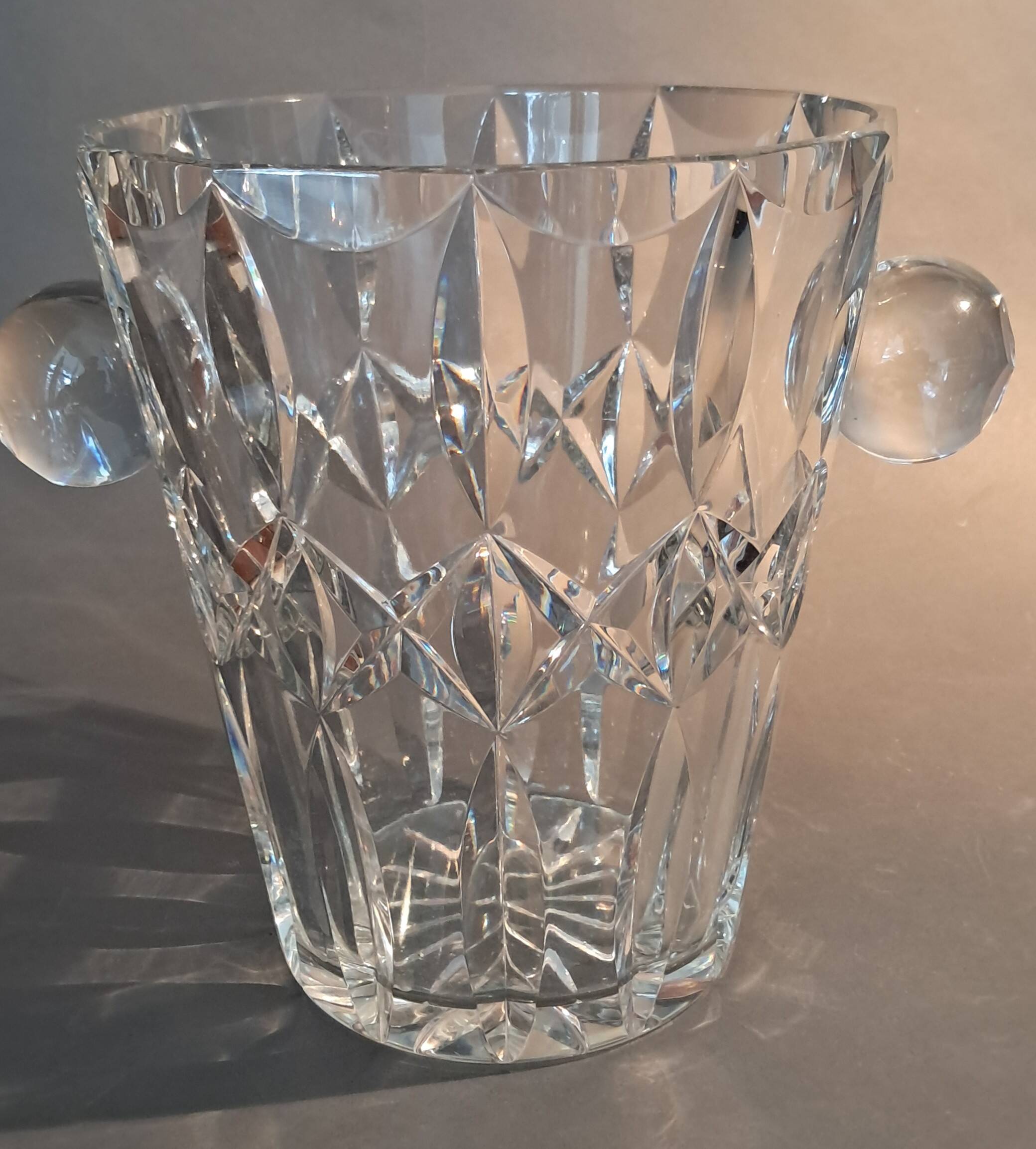 Cut crystal champagne bucket 1920.