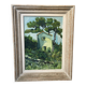 Framed oil on canvas "The Green House"