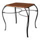 Vintage Swedish rattan and iron side table or wine or coffee table , 1970s