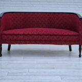 Années 1950, canapé danois 2 places, très bon état d'origine, bois de frêne.