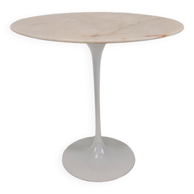 Table d’appoint ovale en marbre par Eero Saarinen pour Knoll