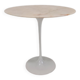 Oval marble side table by Eero Saarinen for Knoll