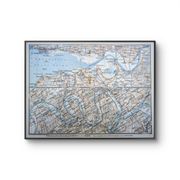 La Seine et son embouchure, carte originale imprimée en 1902