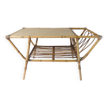 rattan coffee table