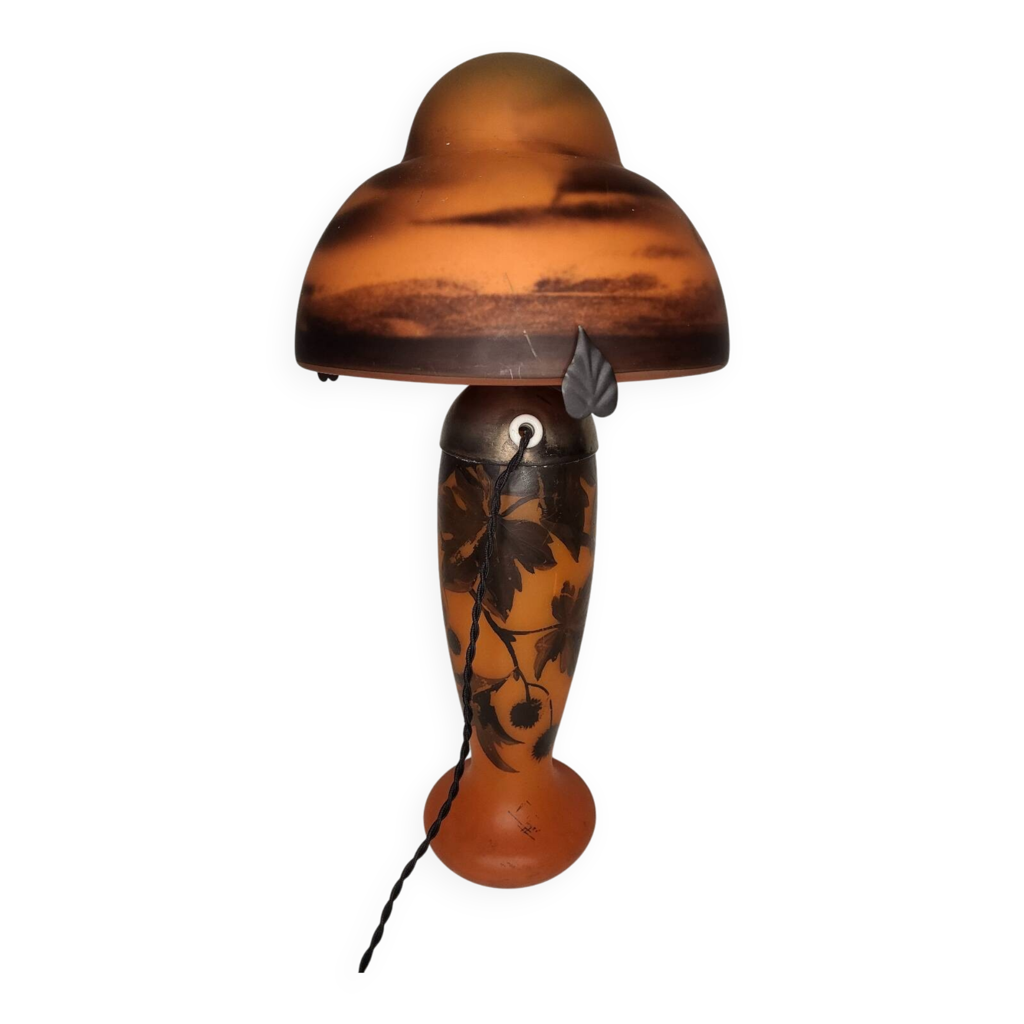 Lampe en verre- art nouveau