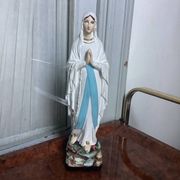 Small plaster statue of the Virgin Mary