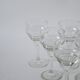 set of 6 crystal liqueur glasses engraved 1940 12 X 5.5 cm
