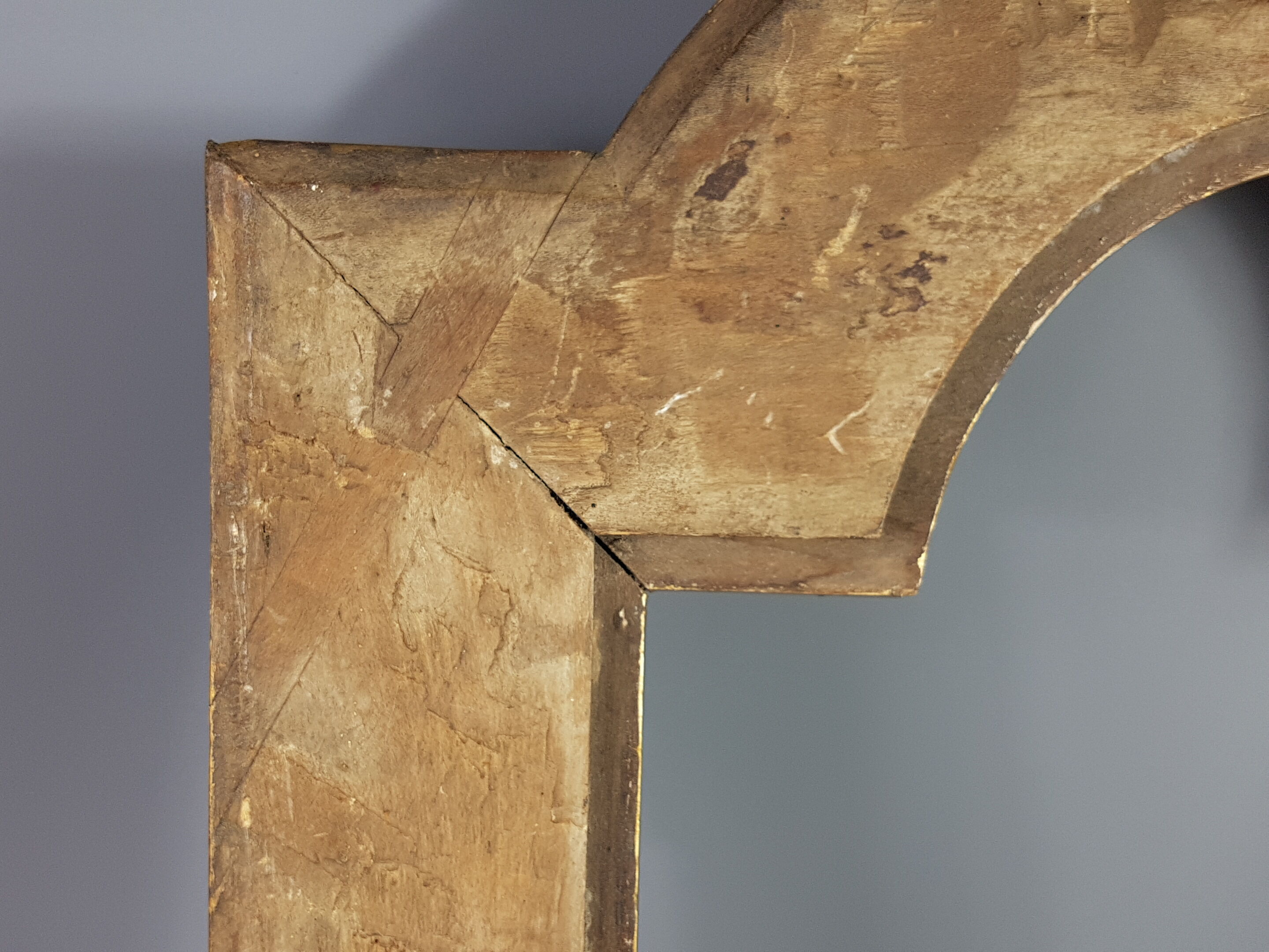 Frame carved wood, key 18th century 63x41 Leaf 47x27cm Bel state SB150