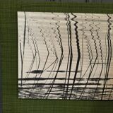 1960 modernist photo mounted on a wooden panel
