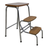 Tabouret escabeau 3 marches formica 1970