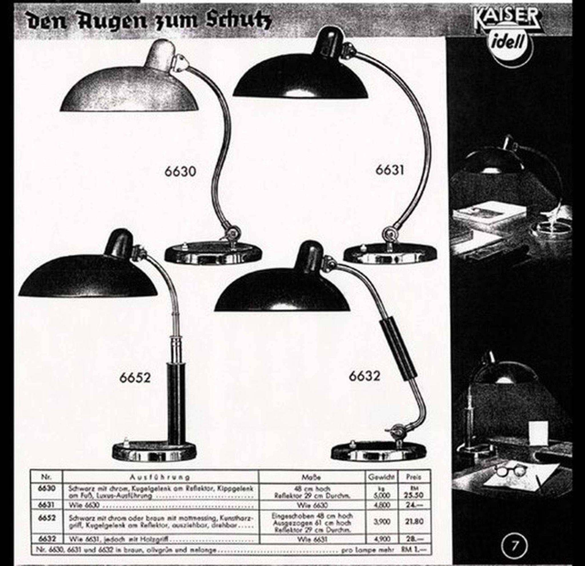 Bauhaus table lamp by Christian Dell for Koranda OVE Austria