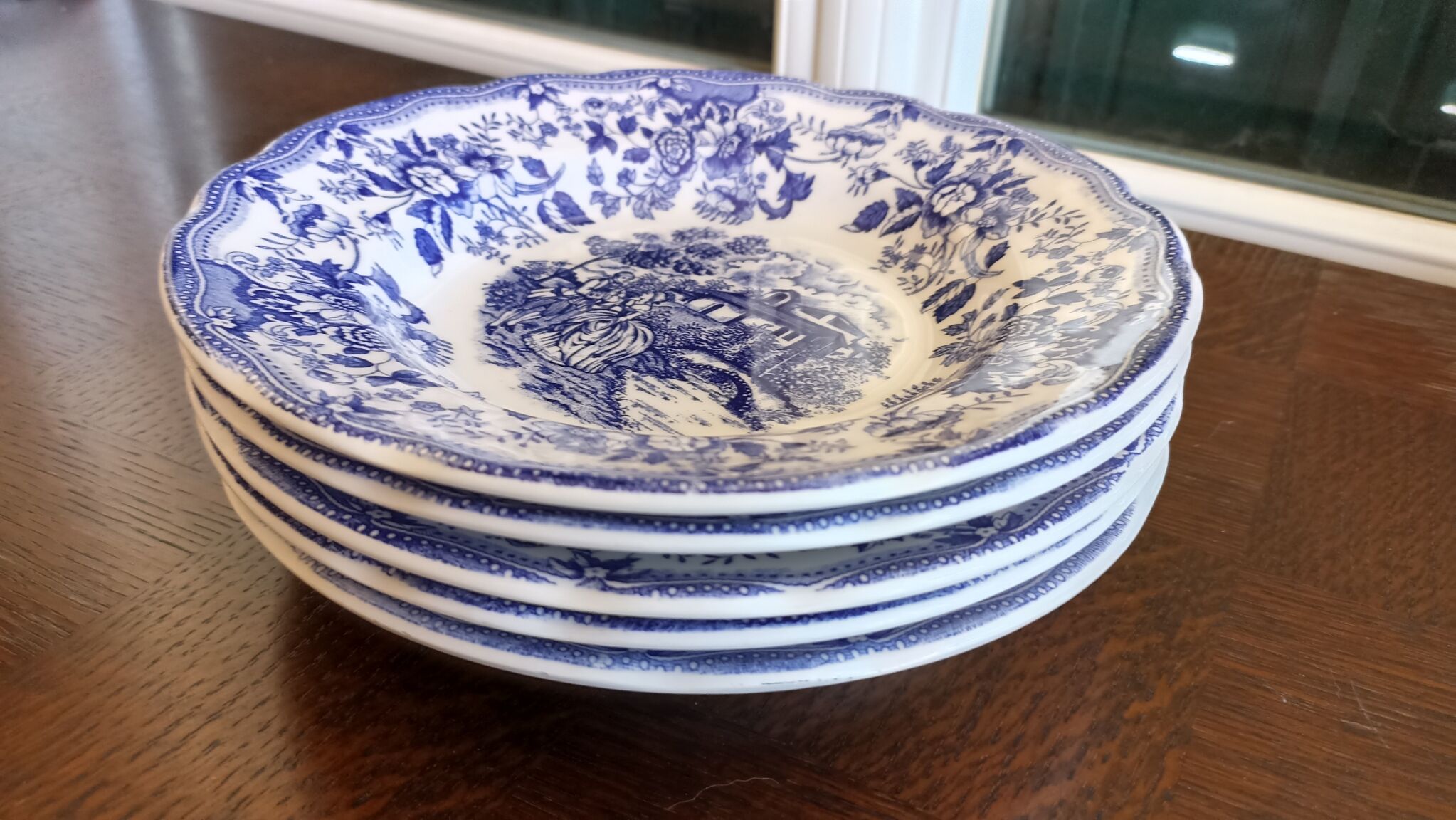 5 hollow iron earth plates per CP - blue