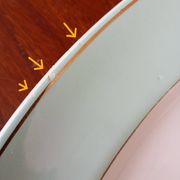 Plat ovale et raviers "Meudon" K&G Lunéville