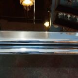 Glass and chrome coffee table