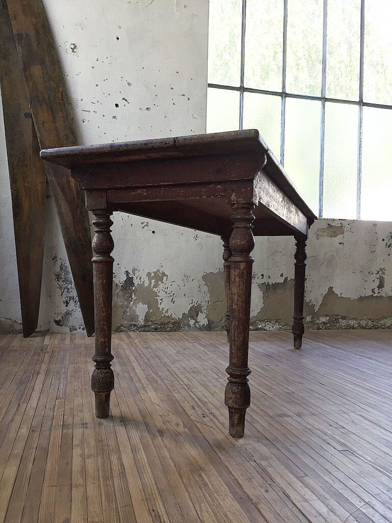 Antique farm table
